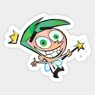 Geometric Cosmo Fairly Odd Parents Sticker